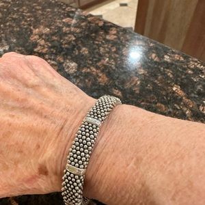 Lagos bracket sterling silver bracelet